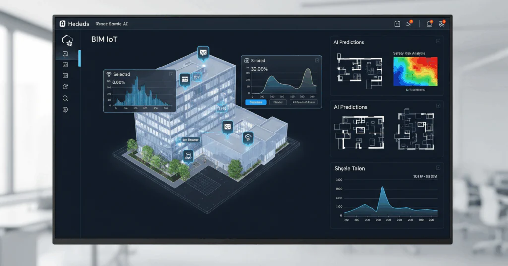 Integrating-BIM-and-IoT - 電子黒板モニまる 建設現場の仮設事務所で使う電子黒板モニまる