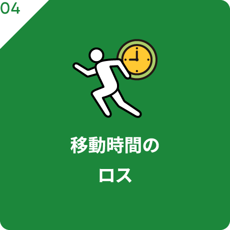 移動時間のロス