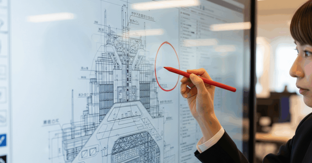 Blueprint-on-a-Large-Screen - 電子黒板モニまる