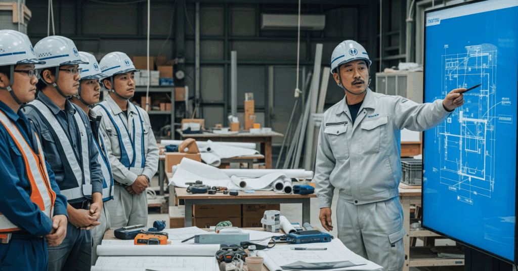 Giving-Instructions-On-site-Using-a-Digital - 電子黒板モニまる