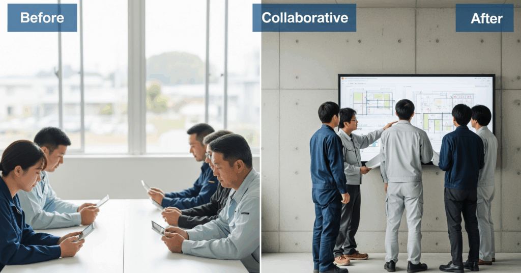 Individual-Work-to-Collaborative-Work - 電子黒板モニまる