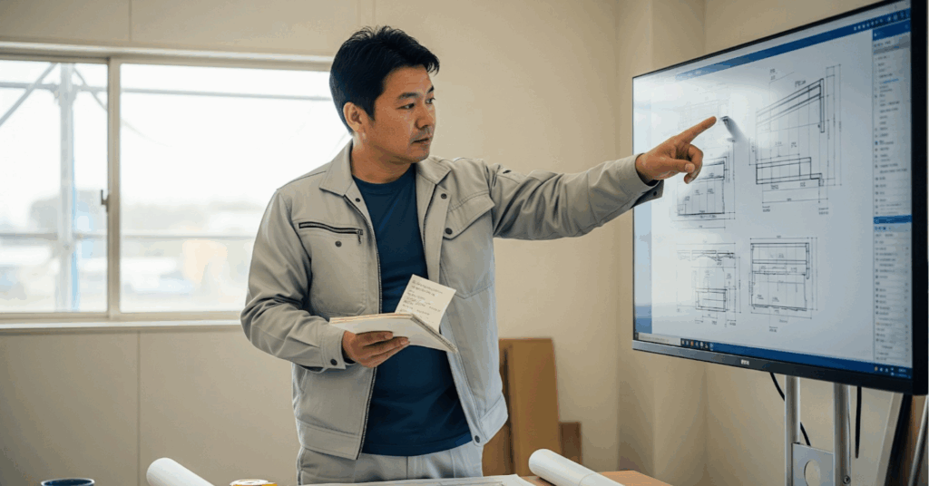 Final-check-before-construction_img - 電子黒板モニまる