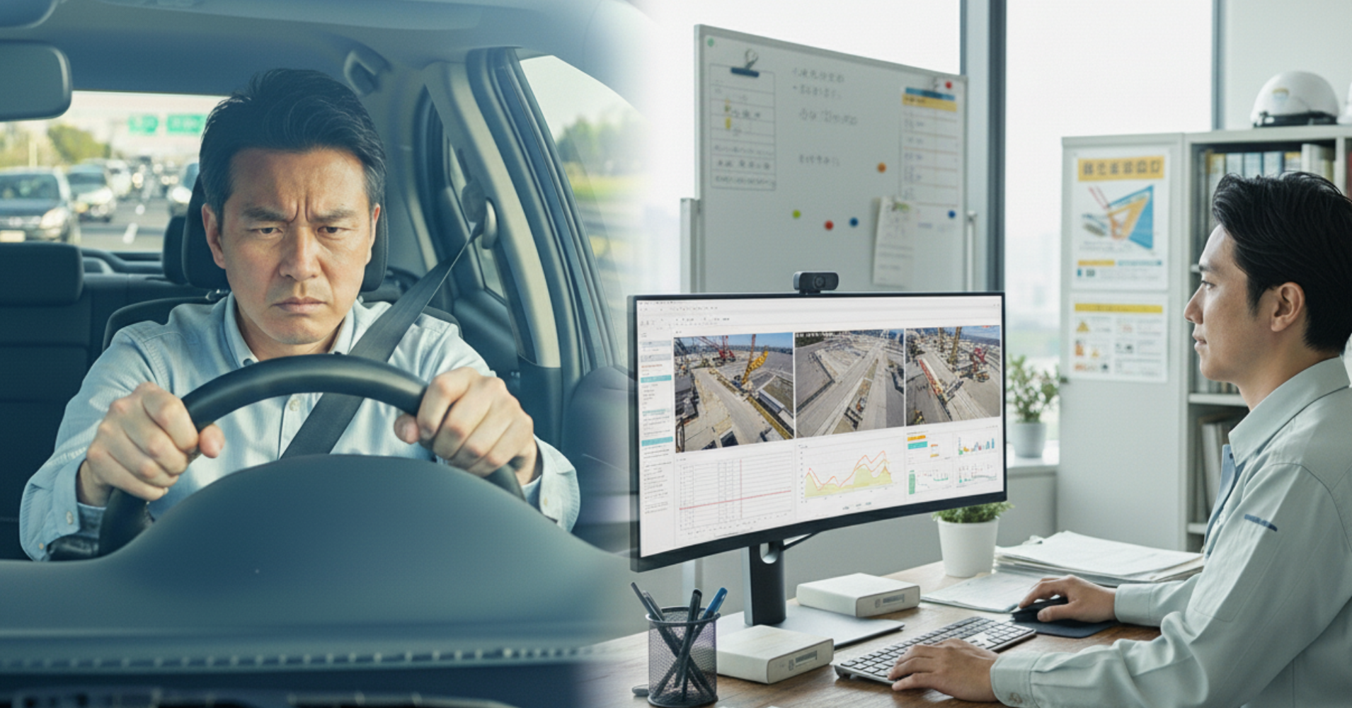 複数現場の遠隔管理で移動時間を削減